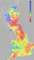 Car/Rail travel times from Cambridg