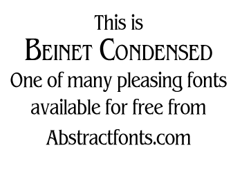 Font sample for Beinet