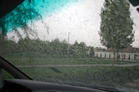 Post-rain windscreen