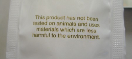 This product has not been tested on animals, and uses materials are less harmful to the environment