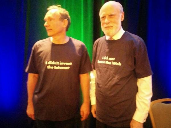 Tim Berners-Lee and Vint Cerf