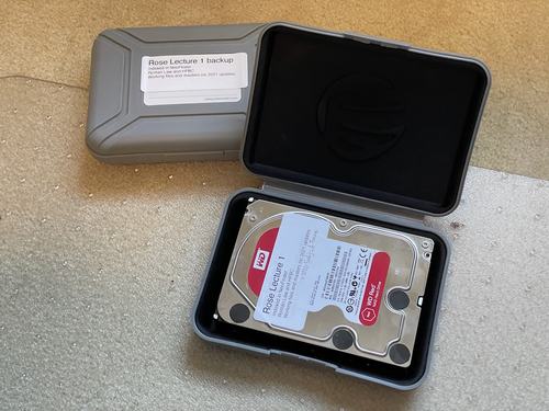 A protective case for a hard drive